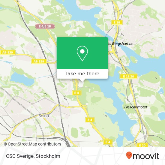 CSC Sverige map