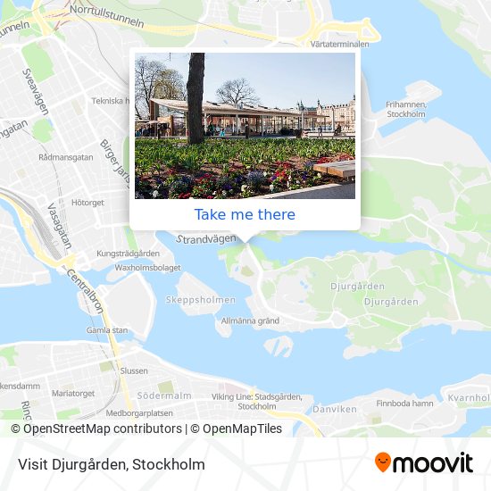 Visit Djurgården map