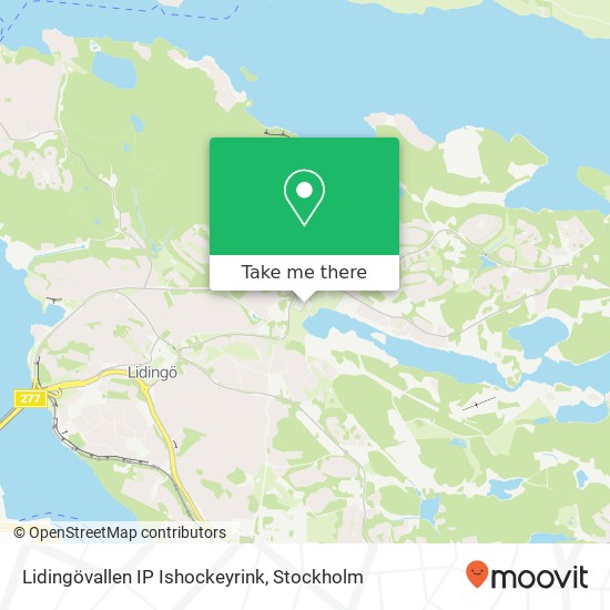 Lidingövallen IP Ishockeyrink map