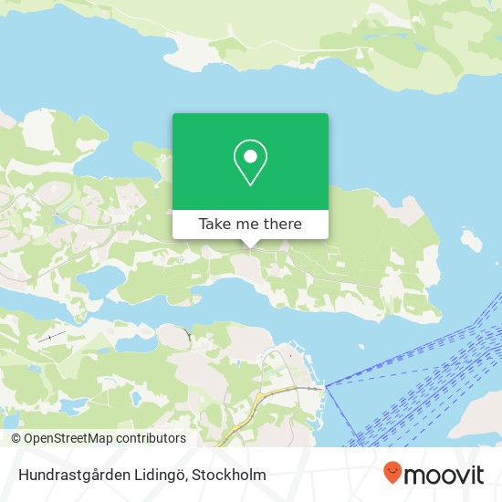 Hundrastgården Lidingö map