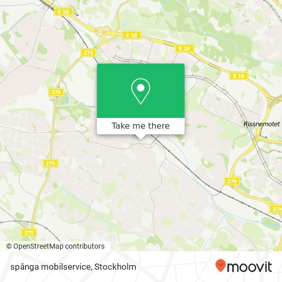 spånga mobilservice map