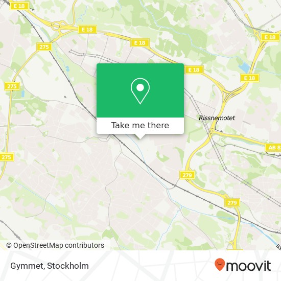 Gymmet map