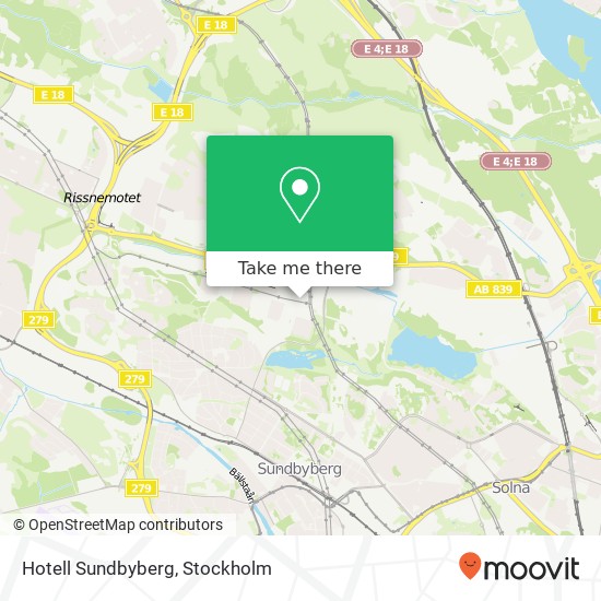 Hotell Sundbyberg map