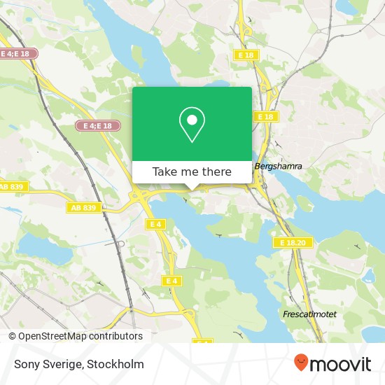 Sony Sverige map