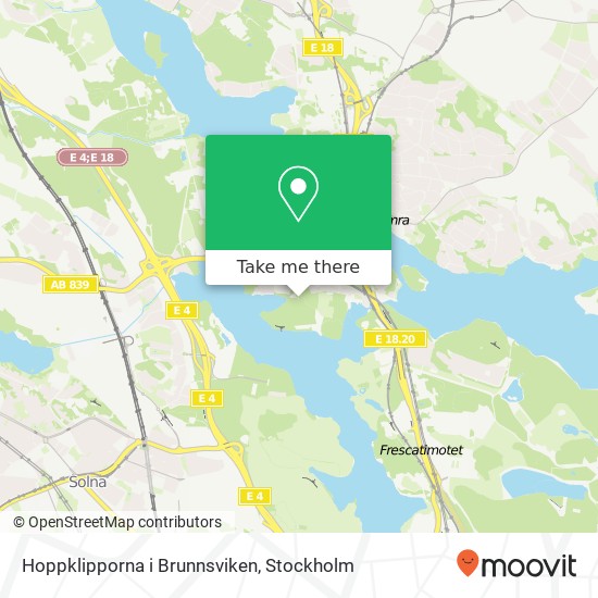 Hoppklipporna i Brunnsviken map