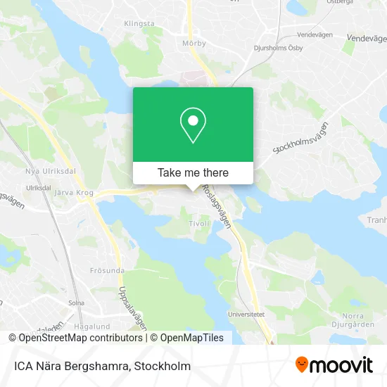 ICA Nära Bergshamra map
