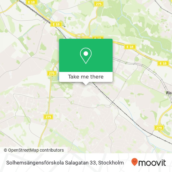 Solhemsängensförskola Salagatan 33 map