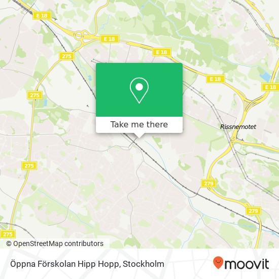 Öppna Förskolan Hipp Hopp map