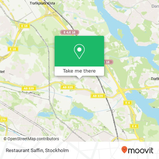 Restaurant Saffin map