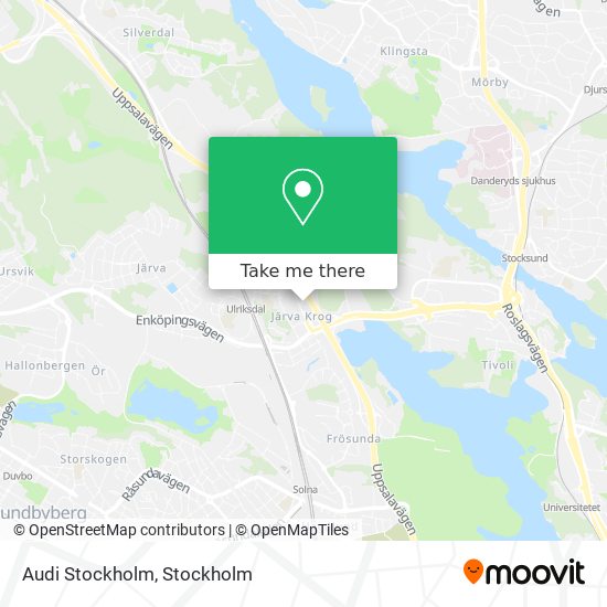 Audi Stockholm map