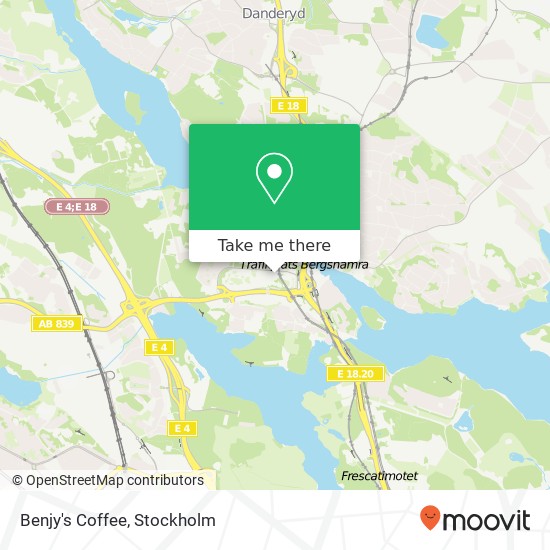 Benjy's Coffee map