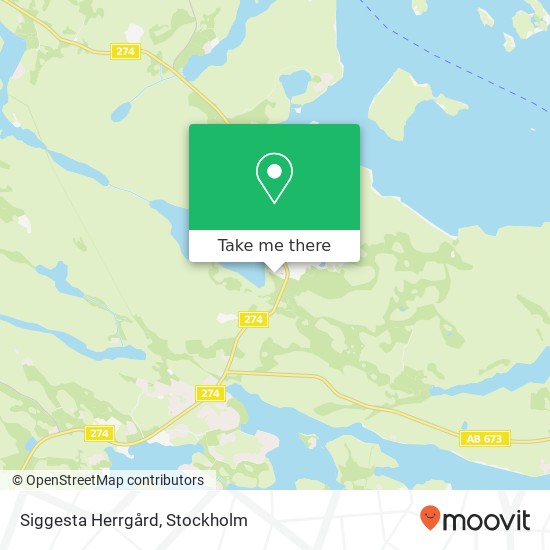 Siggesta Herrgård map