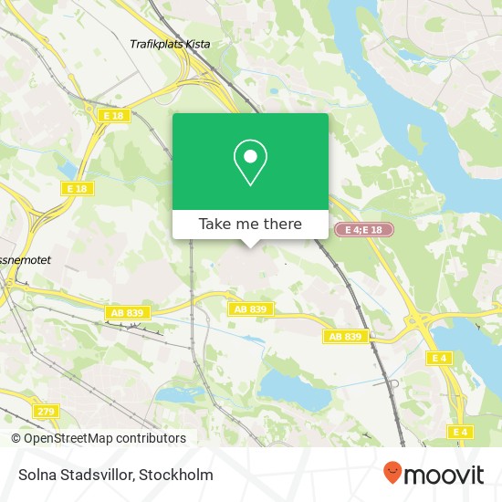 Solna Stadsvillor map
