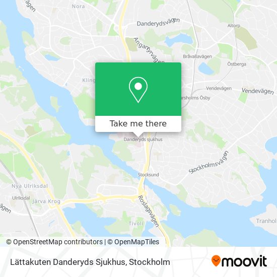 Lättakuten Danderyds Sjukhus map