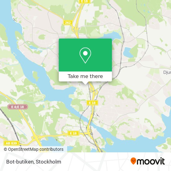 Bot-butiken map