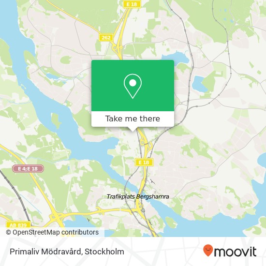 Primaliv Mödravård map