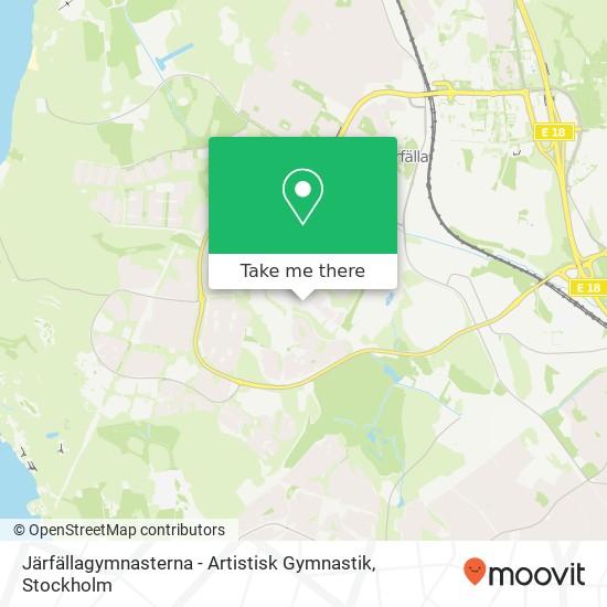 Järfällagymnasterna - Artistisk Gymnastik map