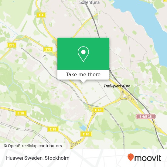 Huawei Sweden map