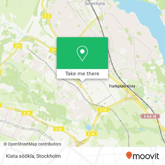 Kista söökla map