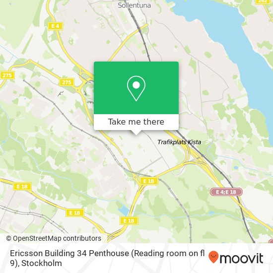 Ericsson Building 34 Penthouse (Reading room on fl 9) map
