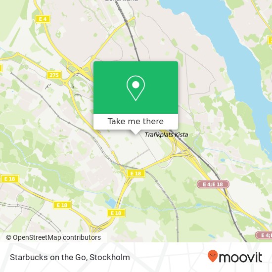 Starbucks on the Go map