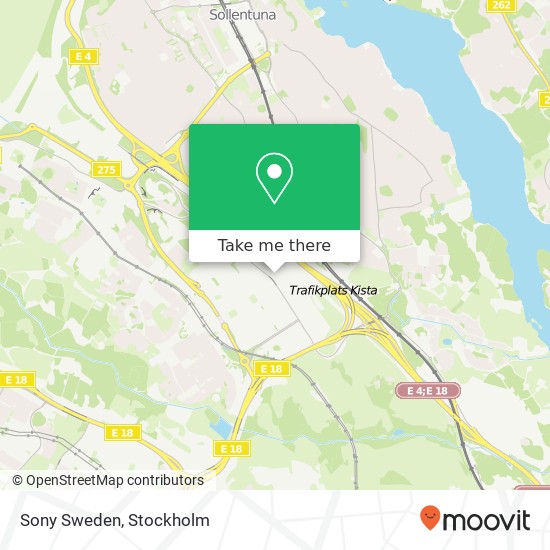 Sony Sweden map