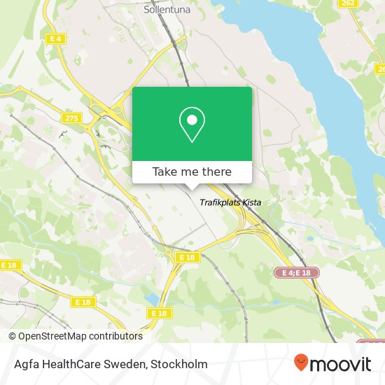 Agfa HealthCare Sweden map