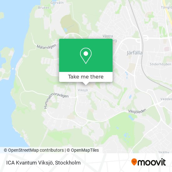 ICA Kvantum Viksjö map