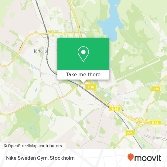 Nike Sweden Gym map