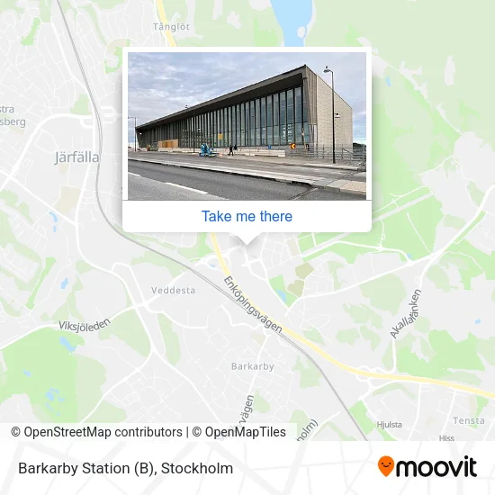 Barkarby Station map