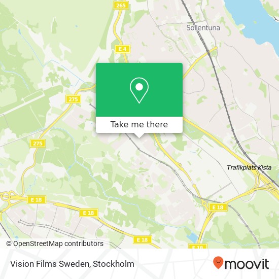 Vision Films Sweden map