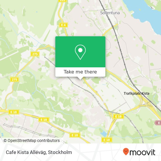 Cafe Kista Alléväg map