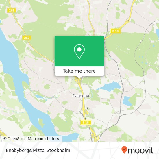 Enebybergs Pizza map