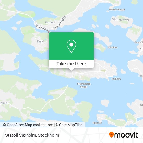 Statoil Vaxholm map