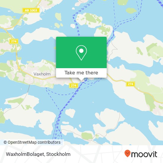 WaxholmBolaget map