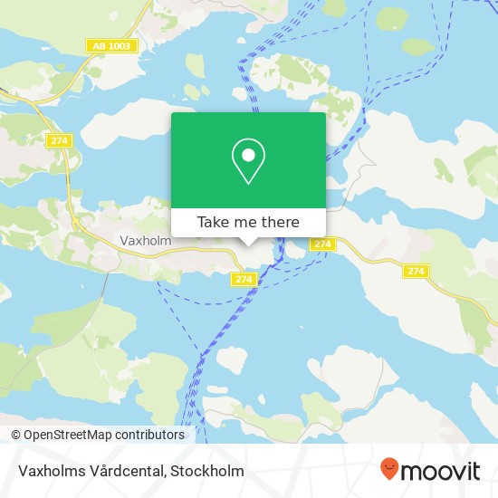 Vaxholms Vårdcental map