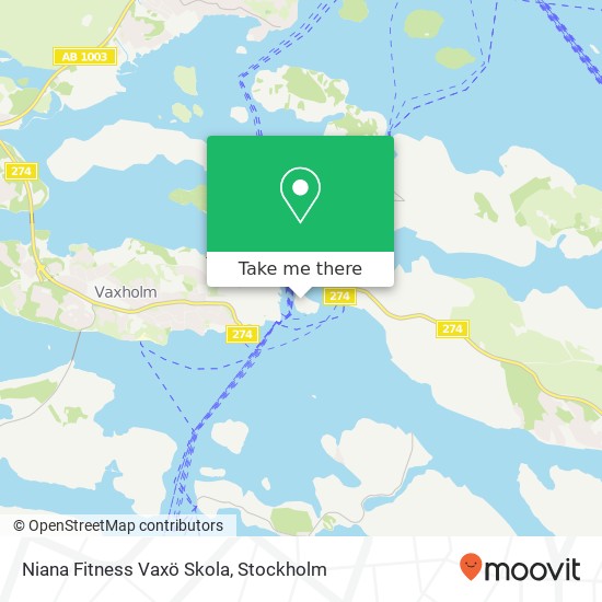 Niana Fitness Vaxö Skola map