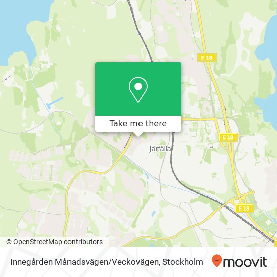 Innegården Månadsvägen / Veckovägen map