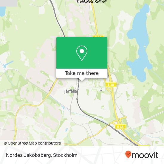 Nordea Jakobsberg map