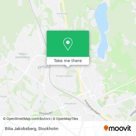 Bilia Jakobsberg map