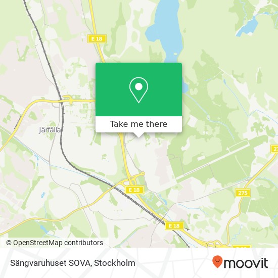 Sängvaruhuset SOVA map