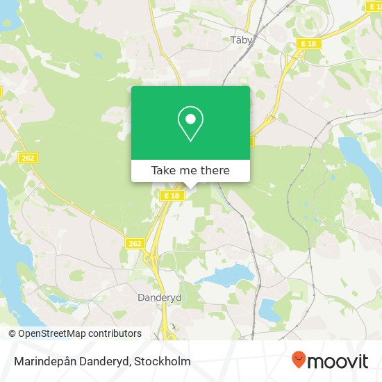 Marindepån Danderyd map