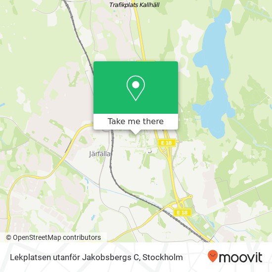 Lekplatsen utanför Jakobsbergs C map