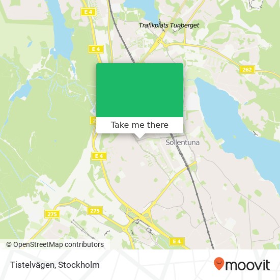 Tistelvägen map