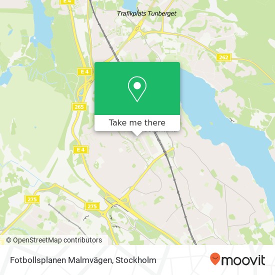 Fotbollsplanen Malmvägen map