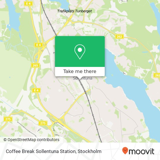 Coffee Break Sollentuna Station map