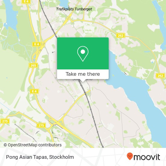 Pong Asian Tapas map