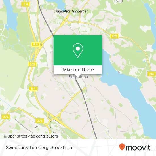 Swedbank Tureberg map