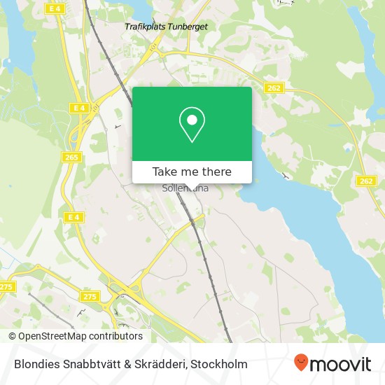 Blondies Snabbtvätt & Skrädderi map