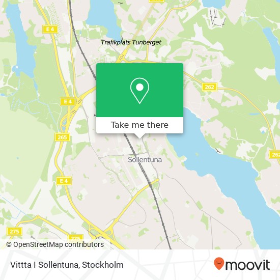 Vittta I Sollentuna map